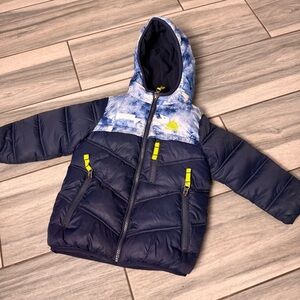 SNOZU Boys Toddler Snow Ski Puffer Winter Jacket Coat Size 3T Navy Blue